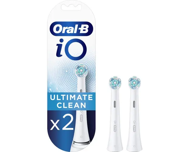 Rezerve periuta de dinti electrica Oral-B iO Ultimate Clean, compatibile doar cu seria iO, 2 buc, Alb