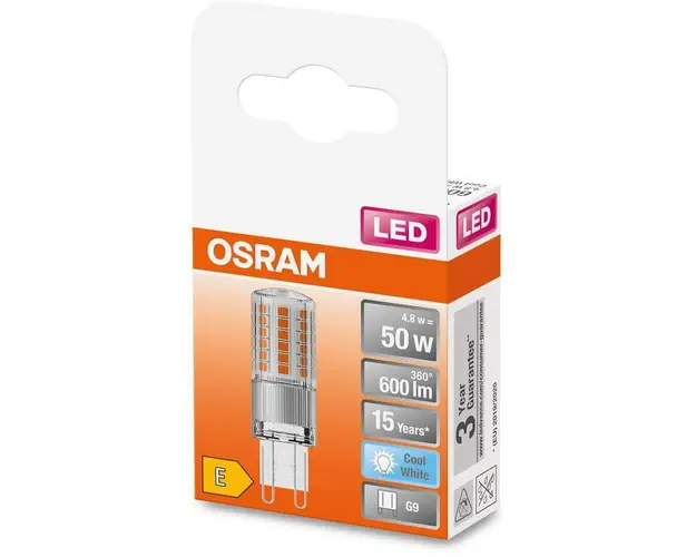 Bec LED PIN, G9, 4.8W (50W), 600 lm, lumina neutra
