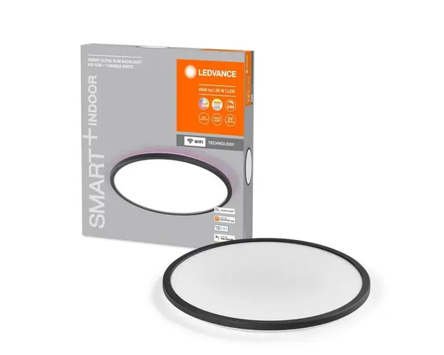 Plafoniera LED RGB inteligenta Ledvance SMART+ Wifi Orbis Ultra Slim 400, 25W