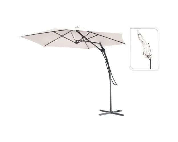 UMBRELA TERASA H:225CM, D:300CM, BEJ