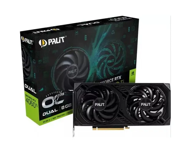 Placa video PALIT GeForce RTX 4060 Ti DUAL OC 8GB GDDR6 128-bit