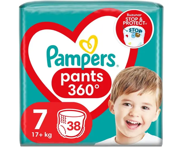 Scutece-chilotel Pampers Pants Jumbo Pack Marimea 7, 17+ kg, 38 buc