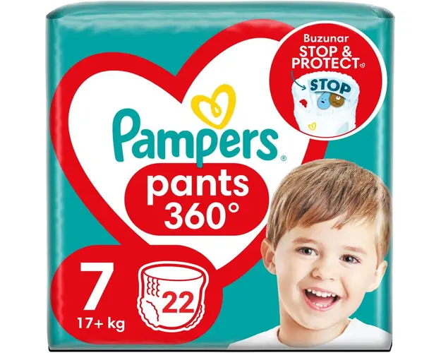 Scutece-chilotel Pampers Pants Value Pack Marimea 7, 17 kg+, 22 buc