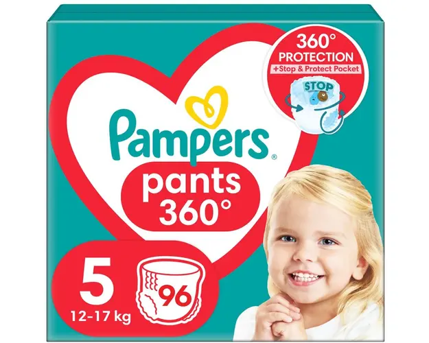 Scutece Pampers Pants, Nr. 5, 12-17 kg, 96 buc