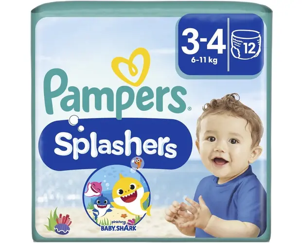 Scutece Pampers Splash 3, pentru apa, 12 bucati