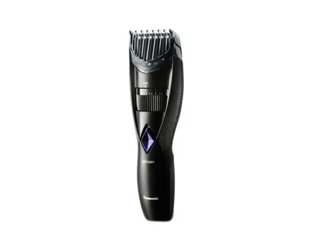 Trimmer pentru barba ER-GB37-K503 Panasonic, Wet &amp; Dry, Motor liniar, 0.5-10 mm, 20 setari, Senzor inteligent, Acumulator Ni-Mh, Negru