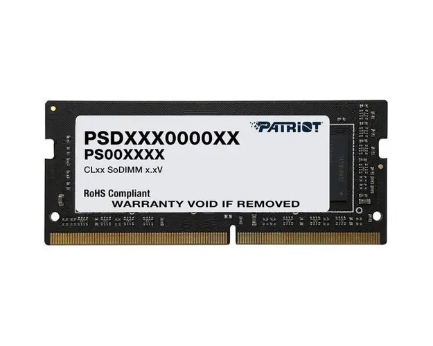 Memorie notebook Patriot 8GB, DDR4, 3200MHz, CL22, 1.2v