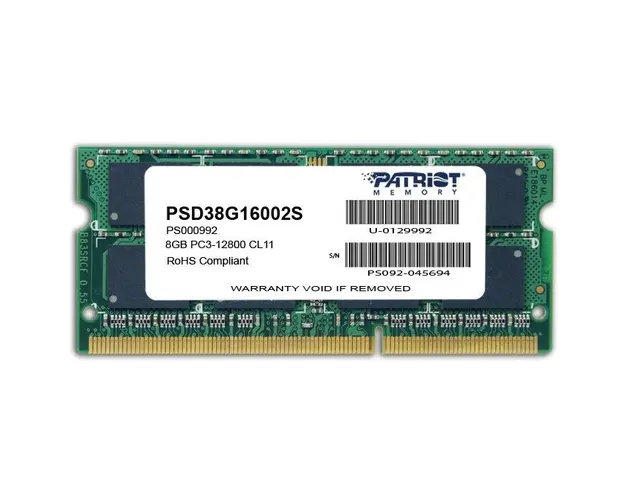 Memorie notebook Patriot Signature, 8GB, DDR3, 1600MHz, CL11, 1.5v
