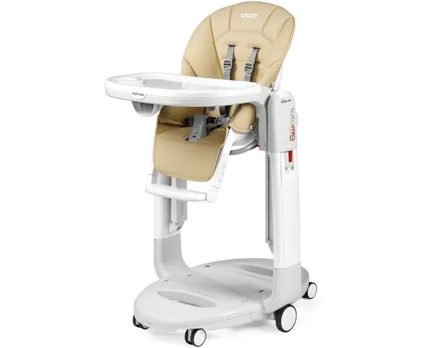 Scaun de masa 3in1 pentru bebelusi Peg Perego Tatamia Follow Me, 0-15 Kg, Paloma, Bej