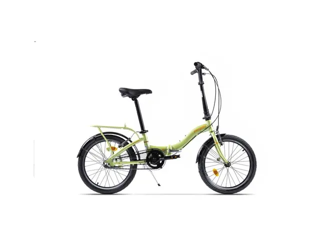 Bicicleta Pegas Camping 20 inch, Aluminiu 3S Verde Fistic