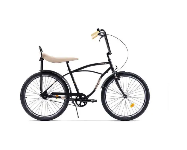 Bicicleta Pegas Strada 1, cadru otel 1S, negru mat