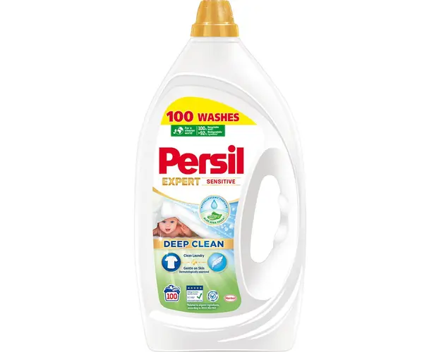Detergent de rufe lichid Persil Deep Clean Expert Sensitive, 100 spalari