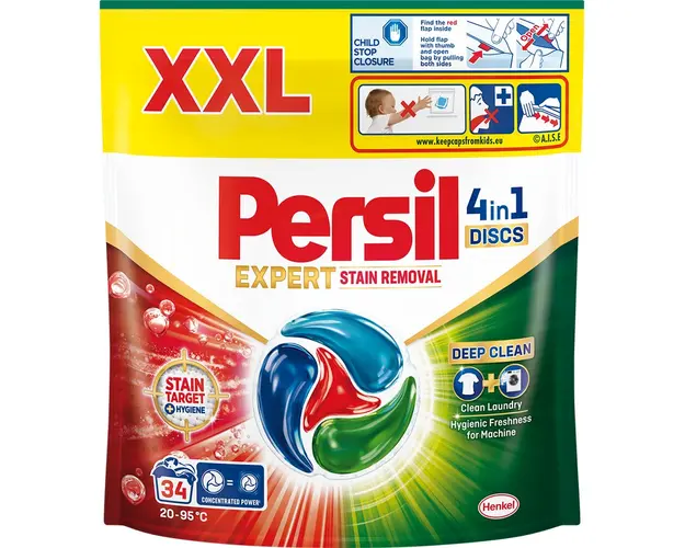 Detergent de rufe Persil 4in1 Discs Expert Stain Removal, 34 spalari