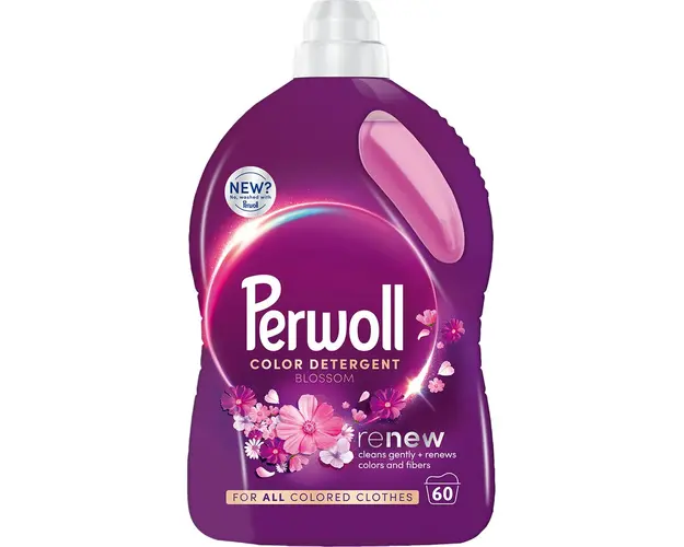 Detergent lichid pentru rufe Perwoll Renew Blossom, 60 spalari, 3000 ml
