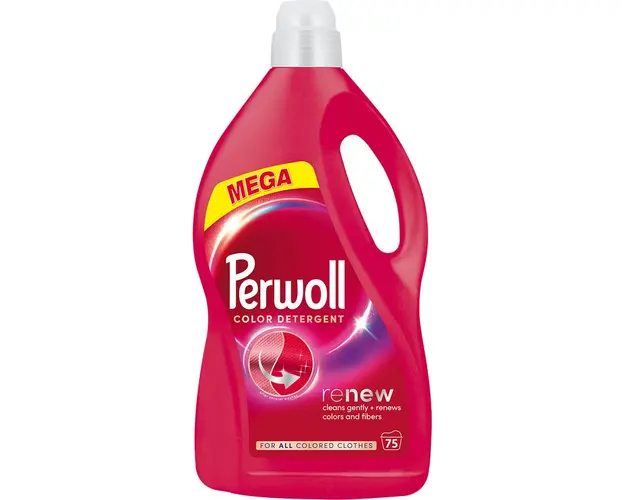 Detergent lichid pentru rufe Perwoll Renew Color, 75 spalari, 3750 ml