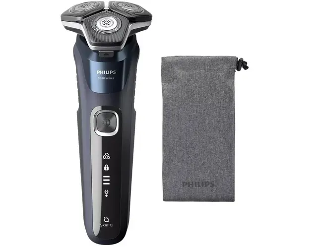 Aparat de Ras Philips S5885/10, Acumulator, Autonomie 60 min, SkinIQ, Negru