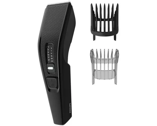 Aparat de tuns Philips HC3510/15, pieptene ajustabil, 0.5-23mm, 13 trepte, cu fir, negru