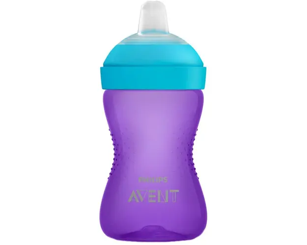 Cana Philips Avent SCF802/02, 300 ml, 9 luni +, Mov/Albastru