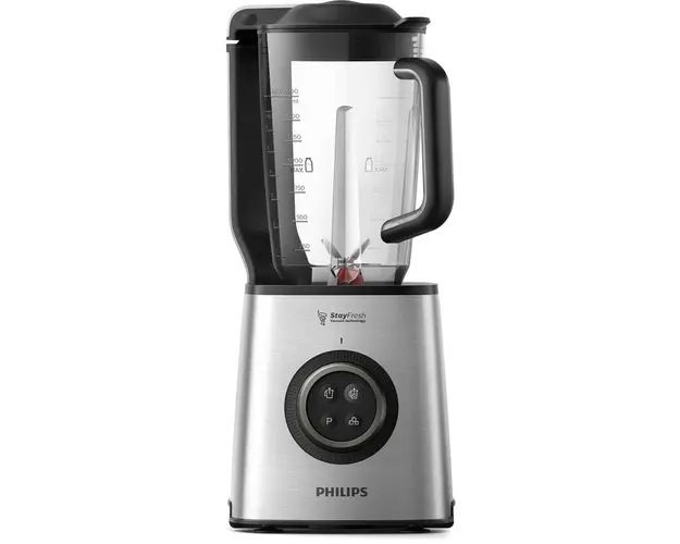 Blender cu mixare in vid Philips HR3752/00, 1.8l, 1400W, Metalic