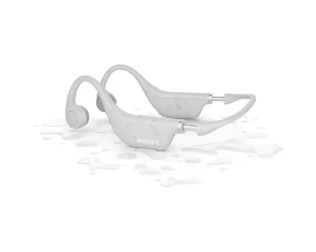 Casti Audio pentru copii Philips TAK4607GY/00, Conductie Osoasa, Bluetooth, Waterproof, Gri