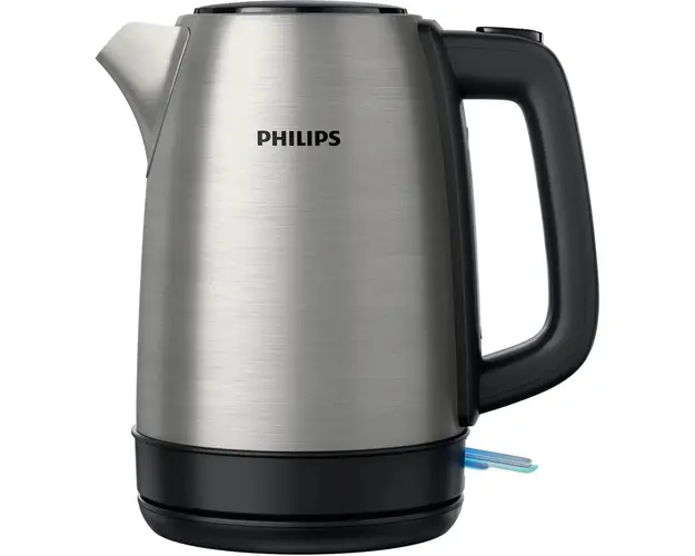 Fierbator Philips HD9350/90, 1850W, 1.7 l, fara fir, baza Pirouette 360, lampa de control, sistem de siguranta impotriva incalzirii in gol, Argintiu
