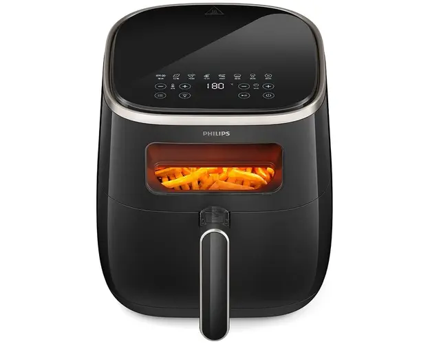 Friteuza cu aer cald Seria 3000 Airfryer XL HD9257/80, 1kg, 5.6l, 1700W, Negru-argintiu