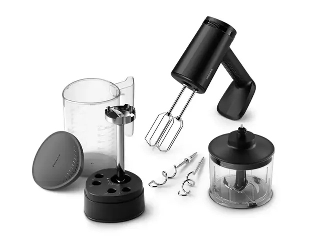 Mixer Philips Seria 5000 HR3781/20, 1l, 500W, 5 trepte viteza, negru