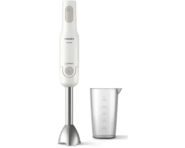 Mixer vertical PHILIPS Daily Collection HR2534/00, 0.5l, 650W, 1 treapta viteza, alb-gri