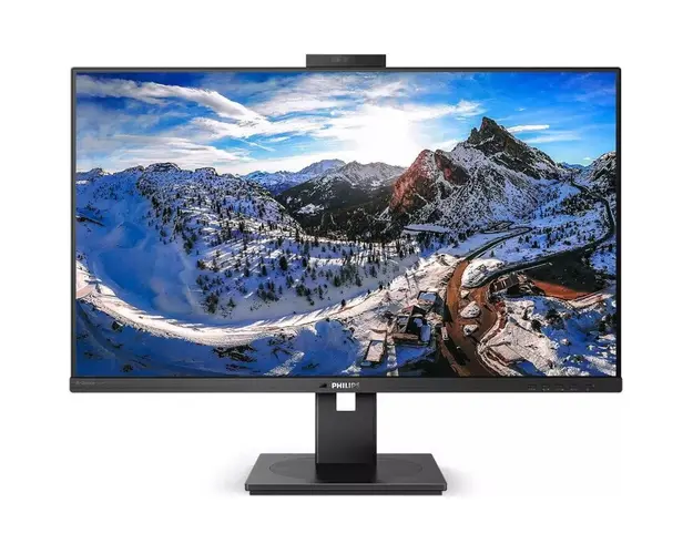 Monitor LED Philips 326P1H 31.5 inch 4 ms Negru Webcam USB-C 75 Hz