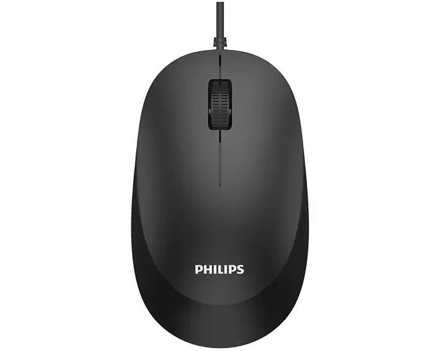 Mouse Philips SPK7207BL, USB 2.0, optic, 1000 DPI, 1.5m, negru