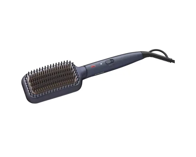 Perie incalzita pentru indreptare Philips BHH885/00, ingrijire cu ioni, tehnologie ThermoProtect, 3 setari temperatura, infuzie cu ulei de argan