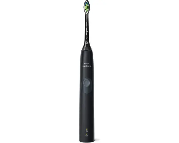Periuta de dinti sonica electrica Philips Sonicare ProtectiveClean HX6800/44, 62000 miscari/minut, 1 mod de curatare, 2 intensitati, senzor presiune, functie BrushSync, 1 cap de periere, Negru cu gri