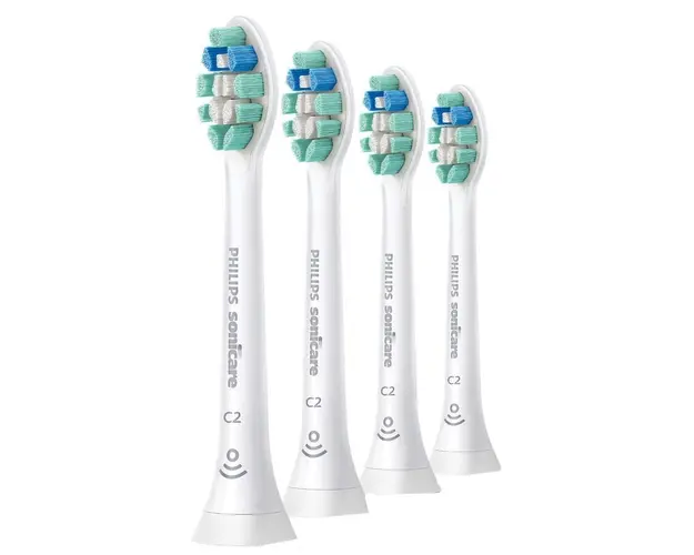 Rezerve periuta de dinti electrica Philips Sonicare C2 Optimal Plaque Defence HX9024/10, 4 buc, standard, Alb