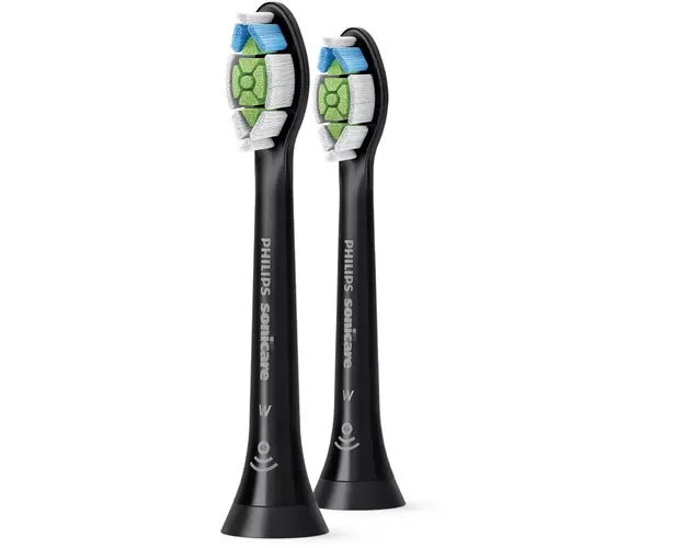 Rezerve Philips Sonicare Optimal White HX6062/13, pachet de 2 capete de periere, Standard, click-on, negru