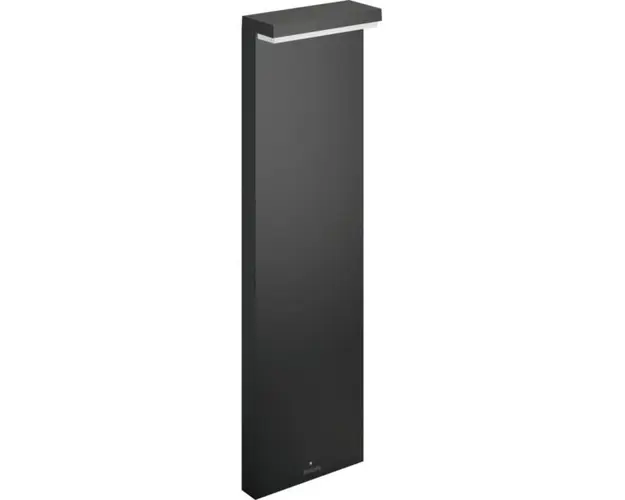 Stalp de gradina Bustan, LED integrat 2x4.5W, IP44, Gri inchis