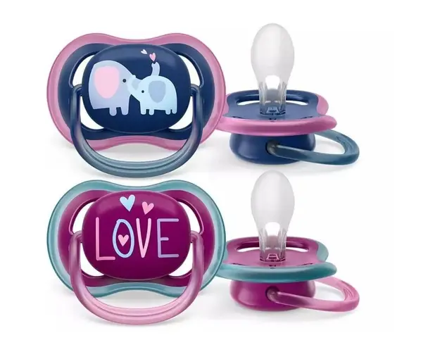 Suzeta Philips AVENT Ultra Air SCF349/22, 18 luni +, 2 buc, multicolor