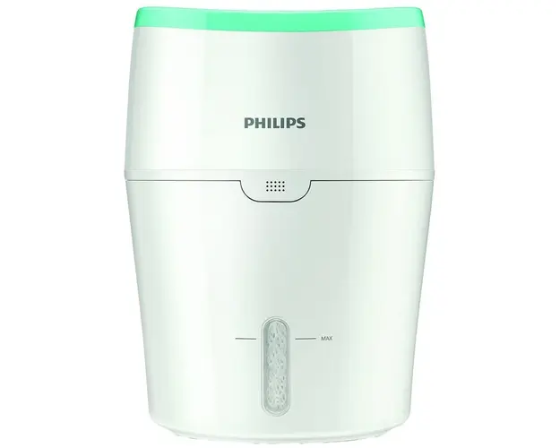 Umidificator de aer HU4801/01, tehnologie NanoCloud, rezervor 2 l, 200 ml/h, alb/verde