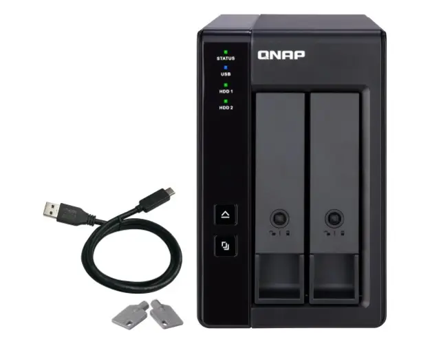 Direct Attached Storage TR-002, USB-C, 2 Bay, no HDD