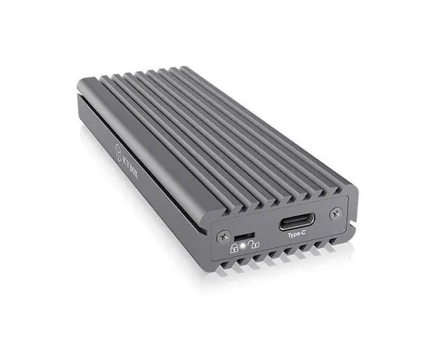 Rack SSD Raidsonic IcyBox IB-1817M-C31, M.2 Pcie, USB-C, gri