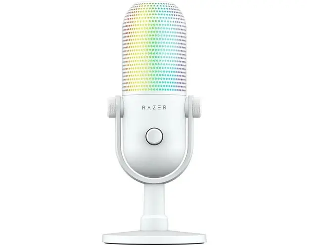 Microfon Razer Seiren V3 Chroma RGB USB, frecventa raspuns 20 Hz -20000 Hz, sensibilitate 34 Db, Alb