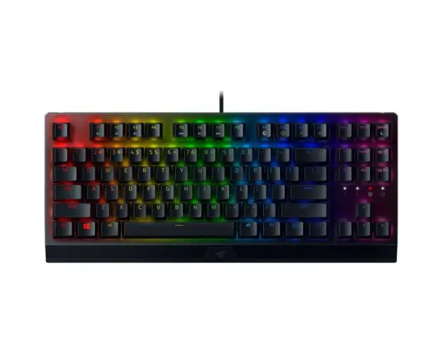Tastatura gaming mecanica Razer BlackWidow V3 TKL, switch Razer Yellow, US Layout, negru
