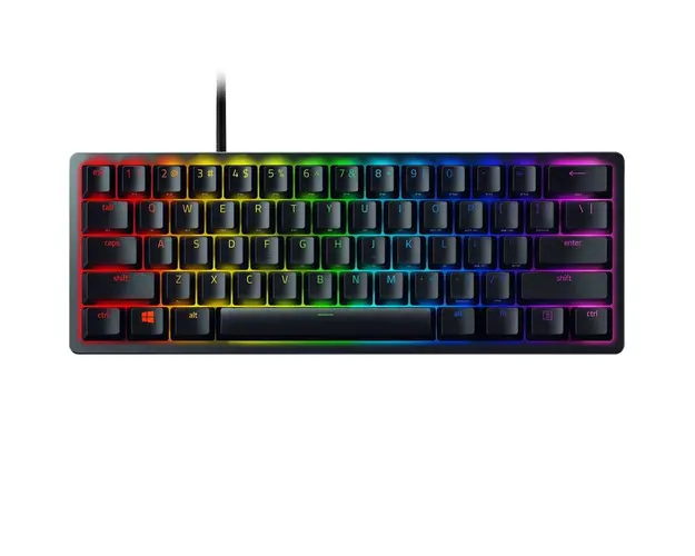 Tastatura gaming mecanica Razer Huntsman Mini, iluminare Chroma RGB, switch optic Red, Negru
