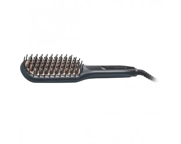 Perie de indreptat parul Remington CB7400, Invelis ceramic, 230 grade, 3 setari temperatura, Incalzire rapida, Husa, Negru
