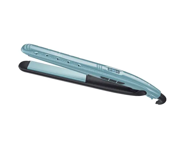 Placa de indreptat parul Remington Wet2Straight S7300, 230, Invelis ceramic , Incalzire in 15 sec., Placi 110mm, Oprire automata, Husa