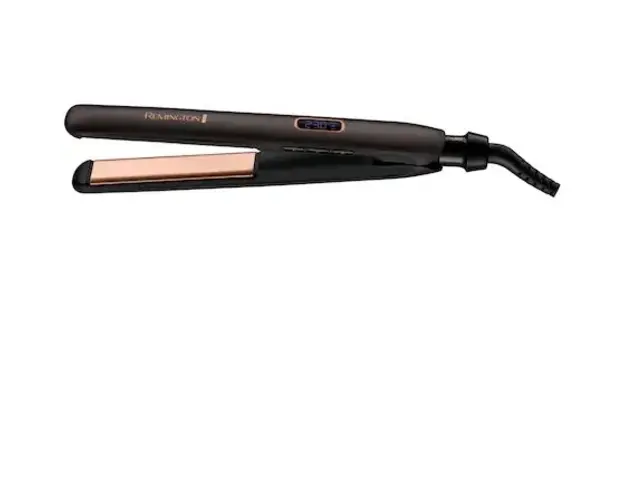 Placa indreptat parul Remington S5700, 9 setari temperatura, invelis cupru ceramic ,230⁰, cooper radiance, Negru/Auriu