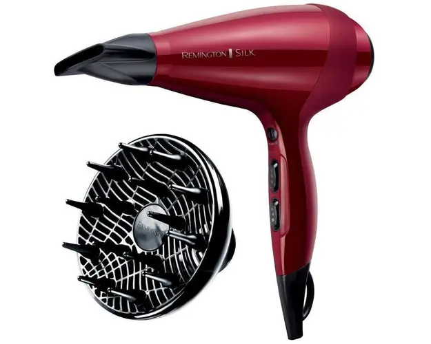 Uscator de par AC9096, 2400 W, 3 Trepte temperatura, 2 Viteze, Turbo, Difuzor volum, Concentrator, Rosu