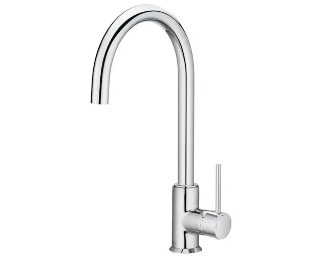 Baterie bucatarie Roca Etna crom, pipa inalta, racorduri incluse, sistem pornire Cold Start