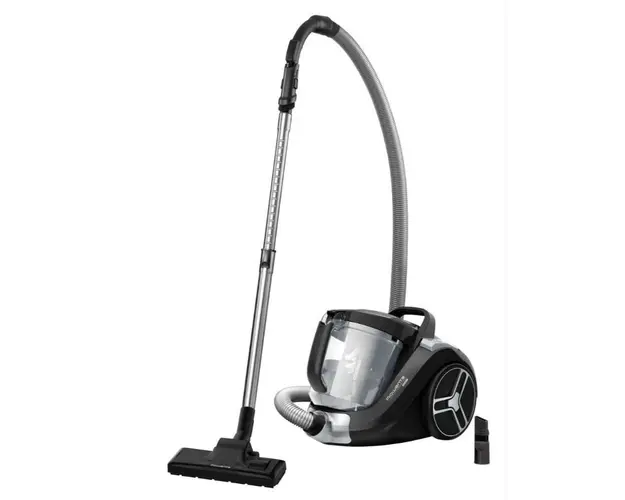 Aspirator fara sac ROWENTA Compact Power XXL RO4825EA, 550W, 22kWh/an, 2.5L, 8.8m, Effitech, Clean Express, monicyclonic, perie easybrush, negru