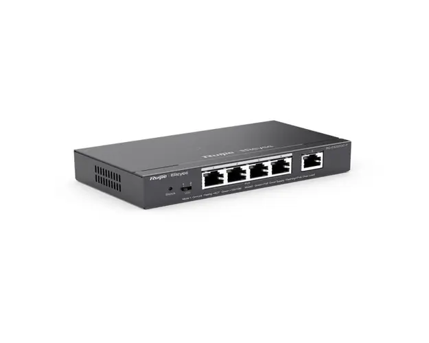 Switch Reyee, RG-ES205GC-P, 5x10/100/1000Base-T4 x PoE, 54W PoE