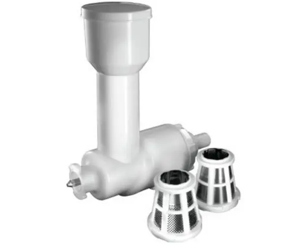 Accesoriu storcator fructe si legume Russell Hobbs 19815-56 pentru robotii de bucatarie Russell Hobbs 20350-56, 20356-56 si 20355-56, 2 site, posibilitate separare pulpa, Alb